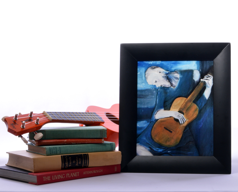 Ode to Picasso Old Man with Guitar